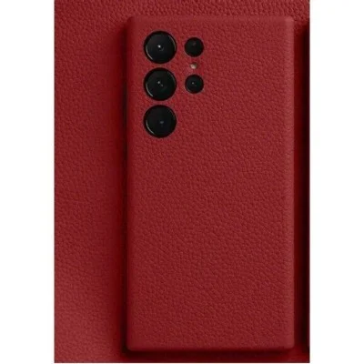 Melkco Origin Series Premium Leather Regal Snap Magsafe Cover For Samsung  S24 Ultra  - Red